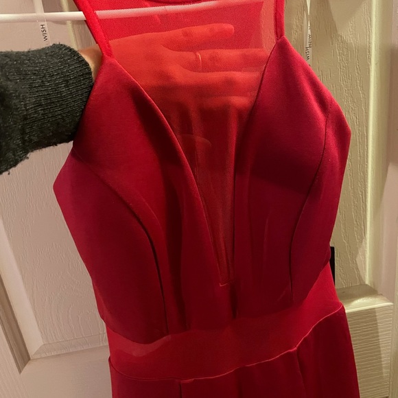 Red prom / evening gown dress size 3 - Picture 6 of 11